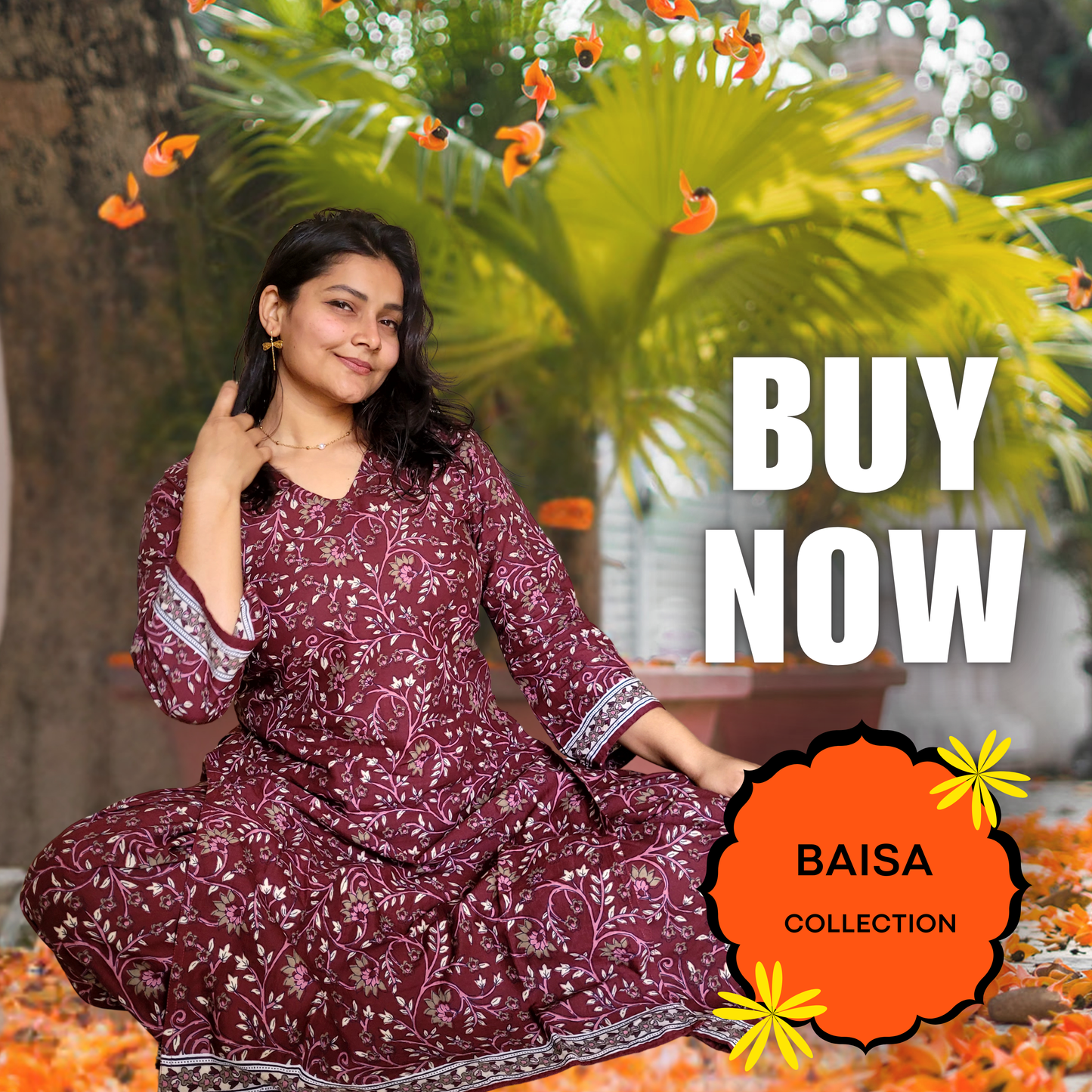 Wine Red Kurti Parallel Set