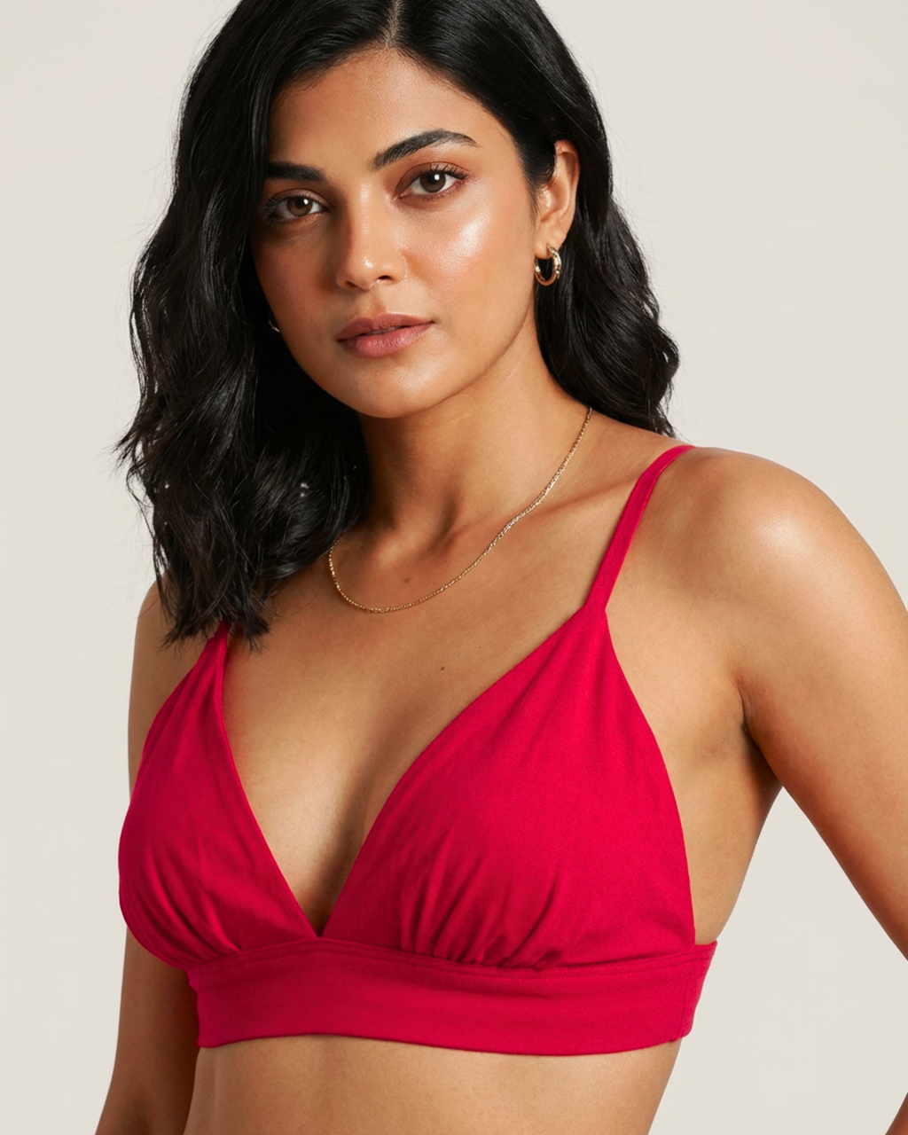 Pink Longline Bralette