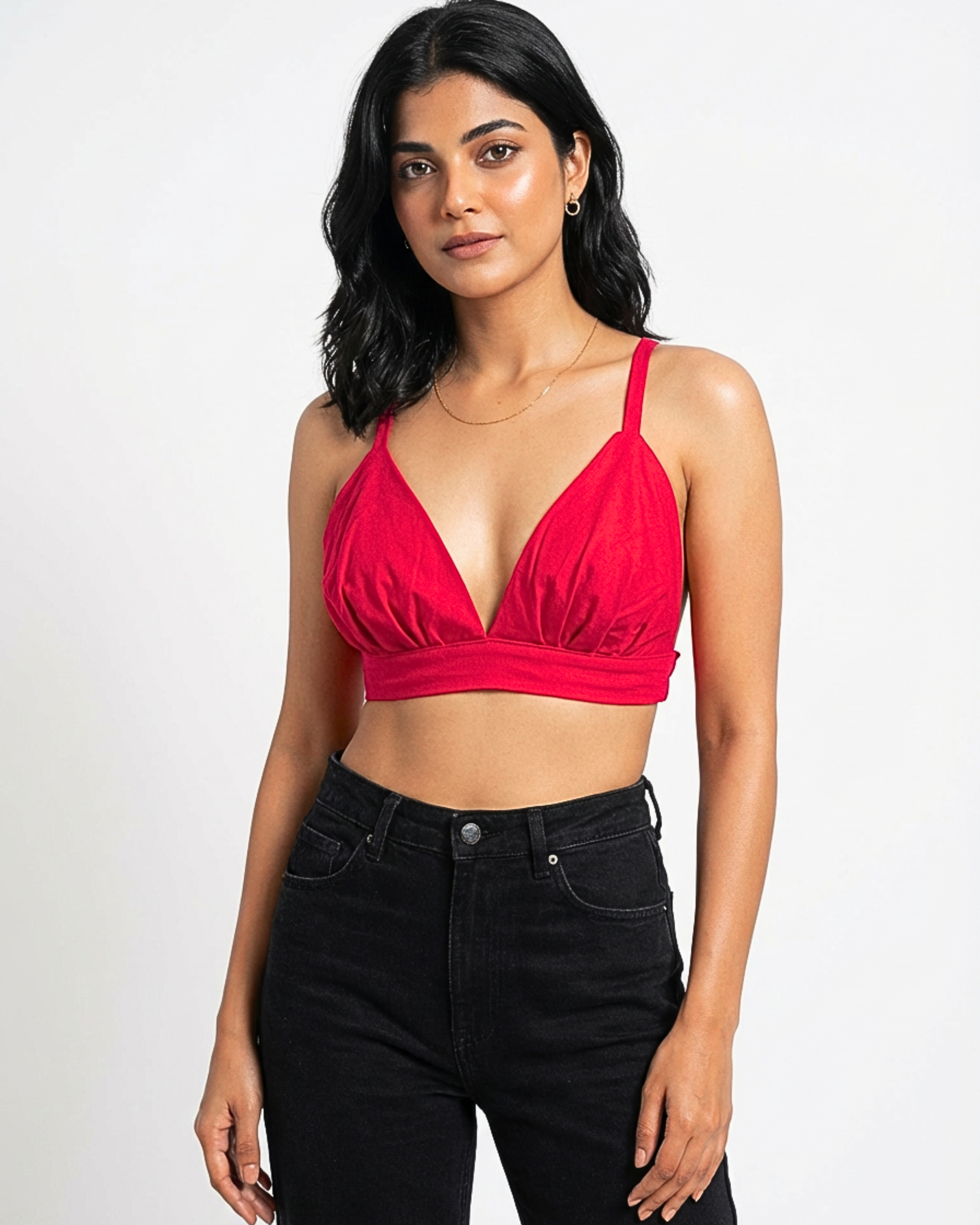 Pink Longline Bralette