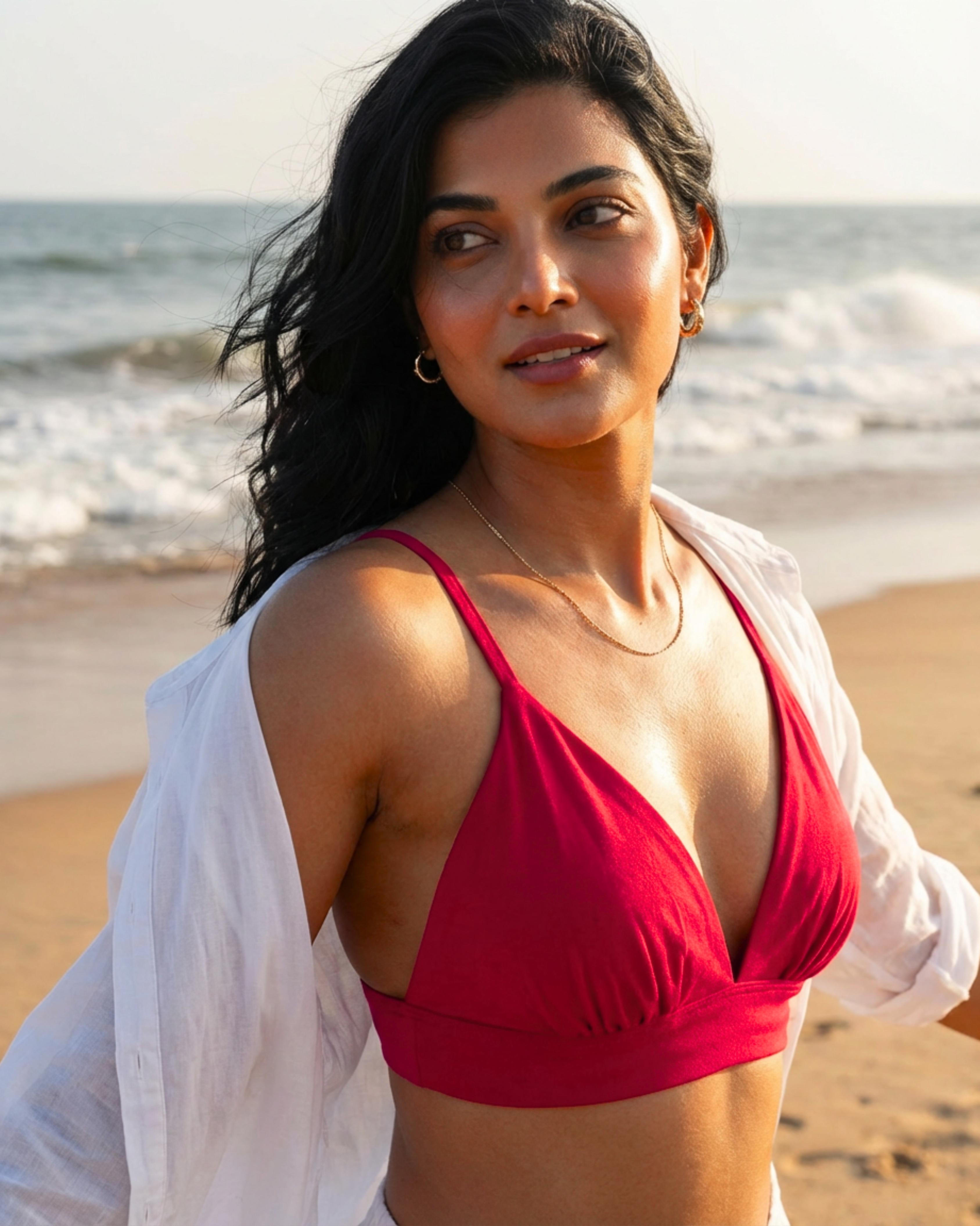 Pink Longline Bralette