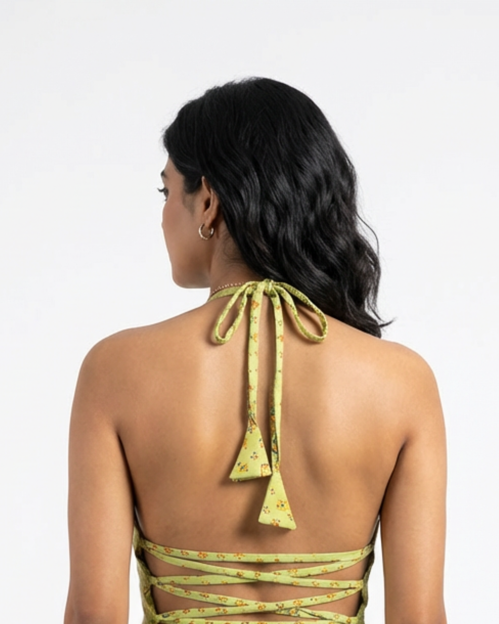 Halter Neck Backless | Side-Tie Long Kurti - SAKHIWATI 