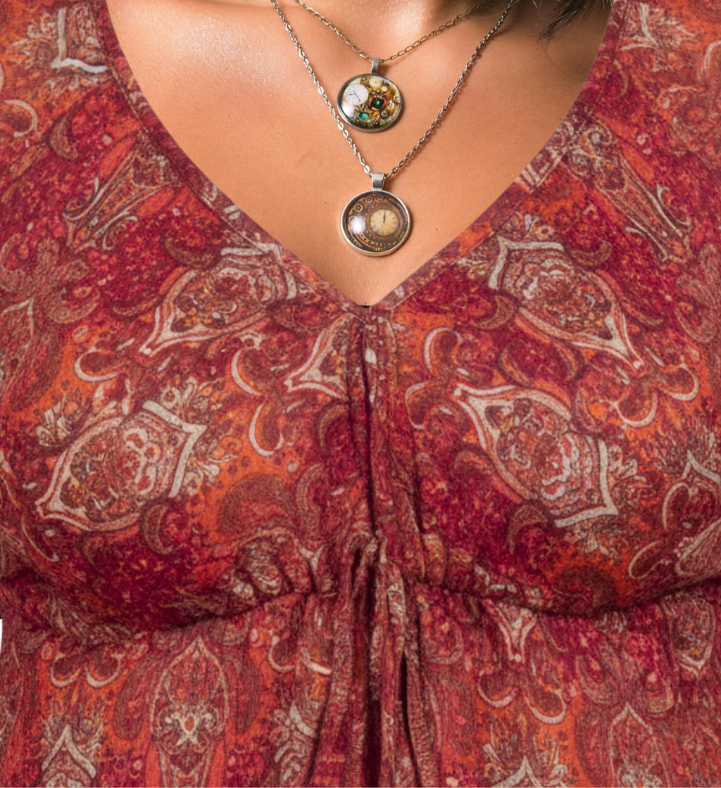 Red Hot Kanchali Blended Kurti