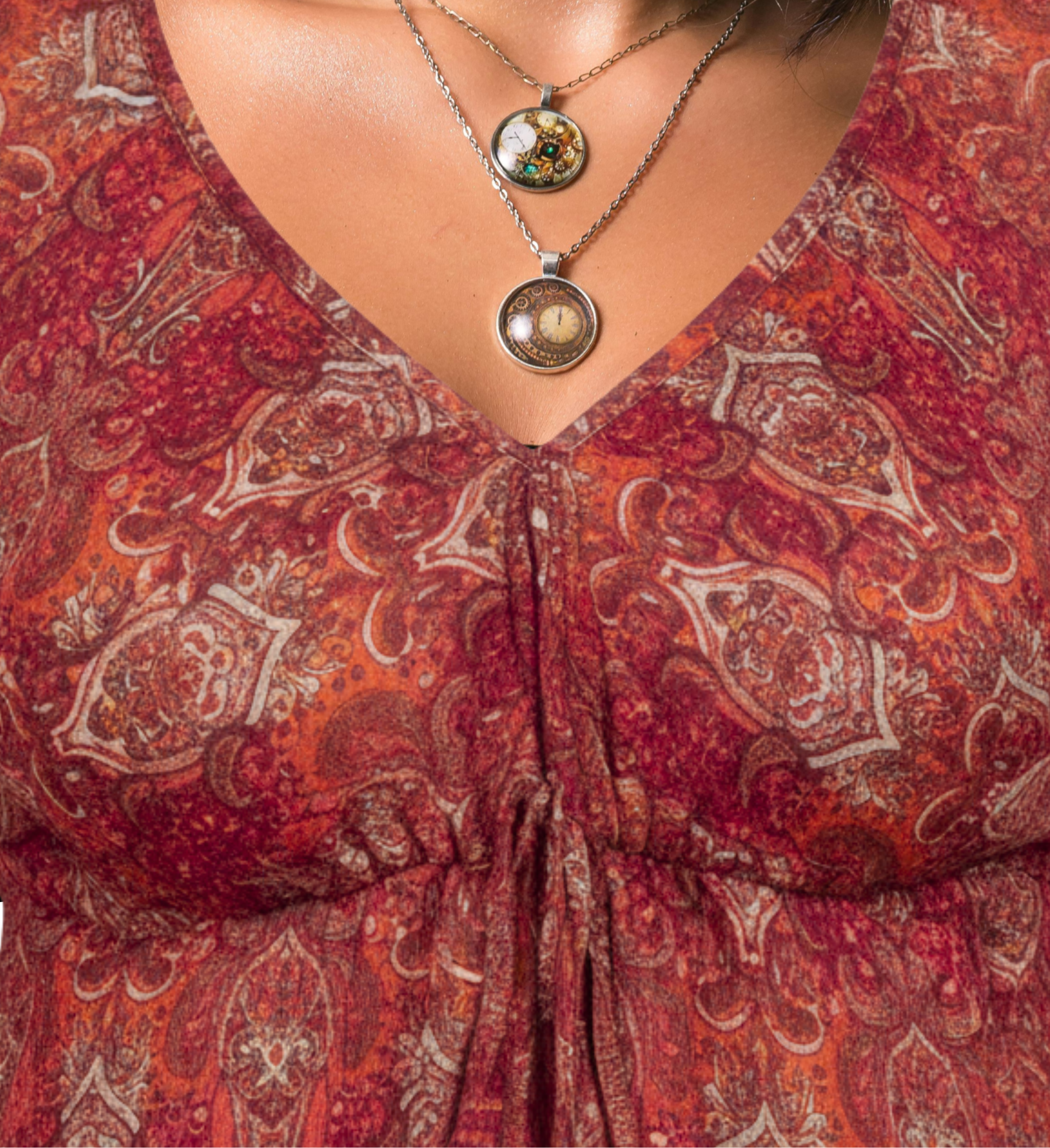 Red Hot Kanchali Blended Kurti