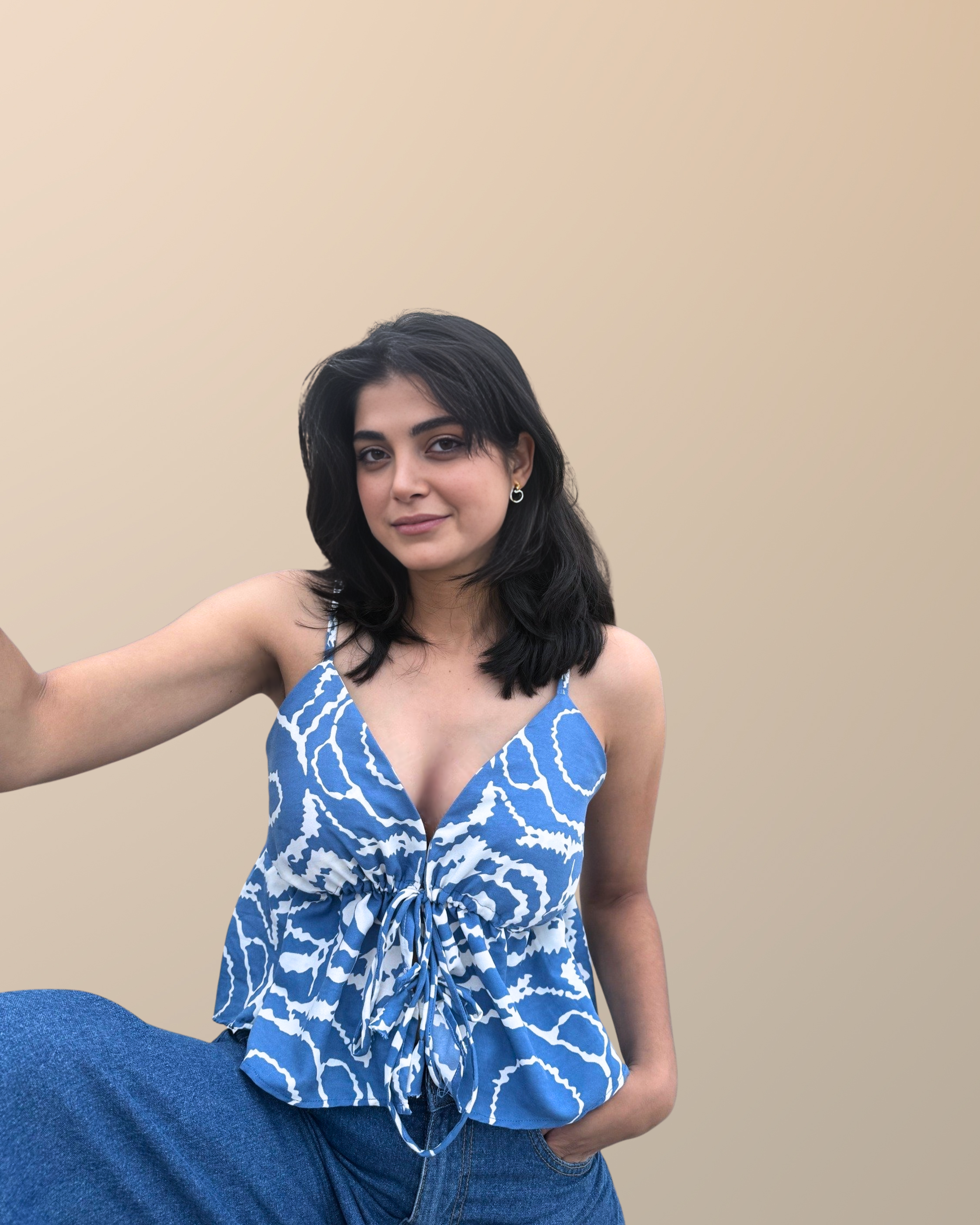 Fringe Tie Bralette Top