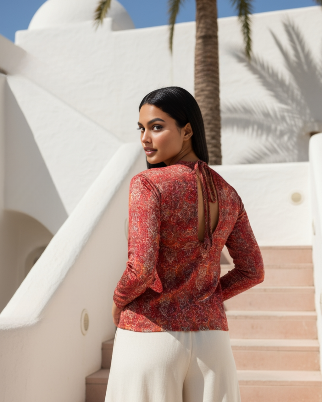 Red Hot Kanchali Blended Kurti