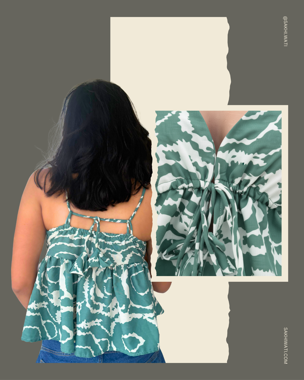 Fringe Tie Bralette Top