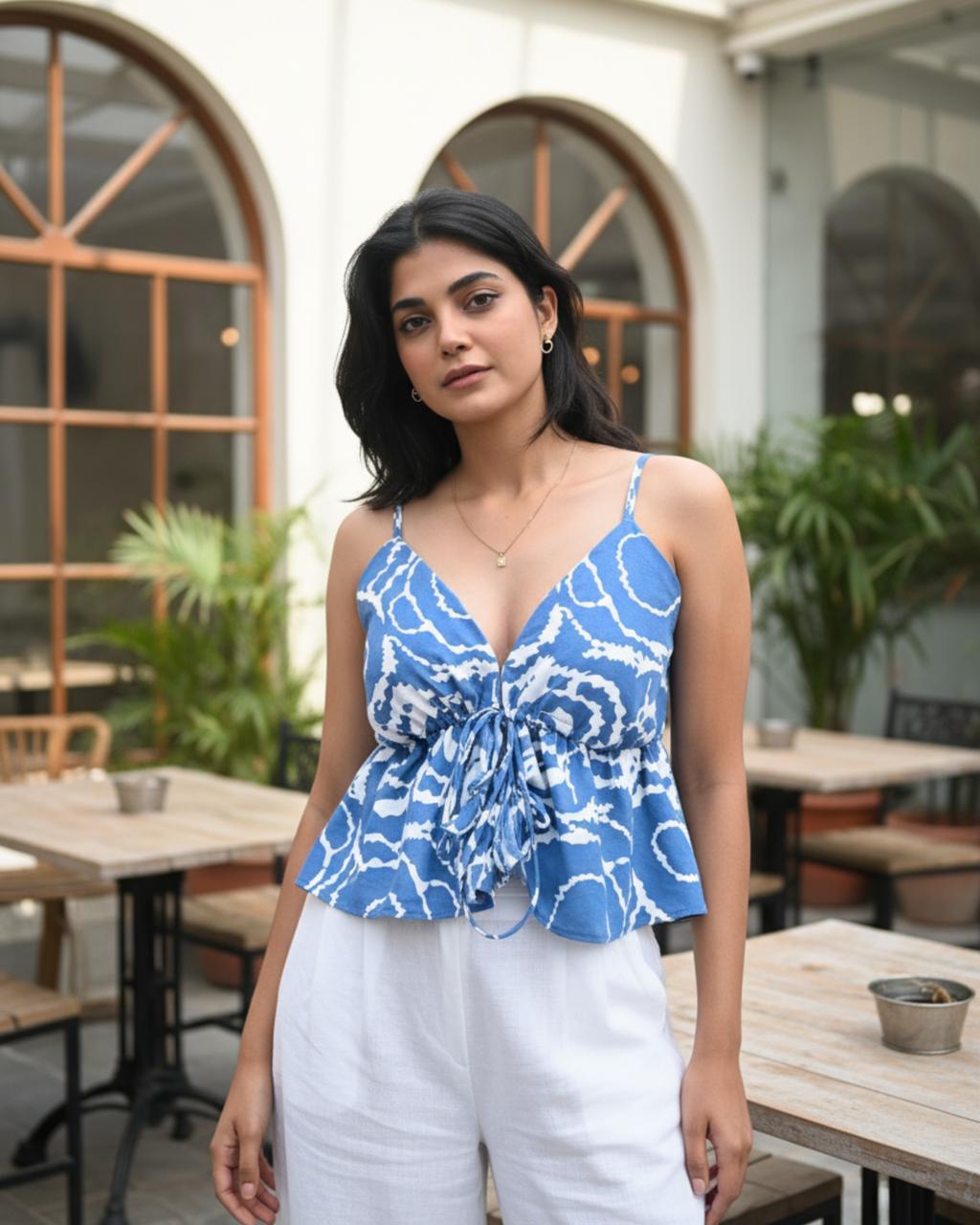 Fringe Tie Bralette Top