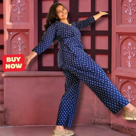 Short Kurti-Pant Set